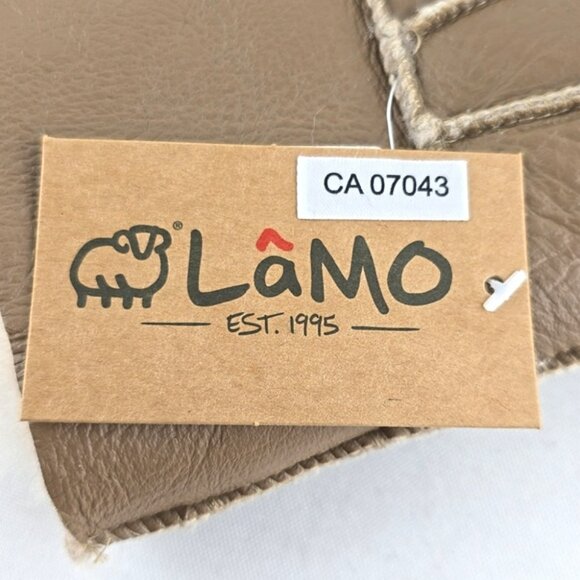 LAMO Women's 100% Premium Australian Sheepskin Genuine Tan Leather Gloves Size S - Picture 4 of 12